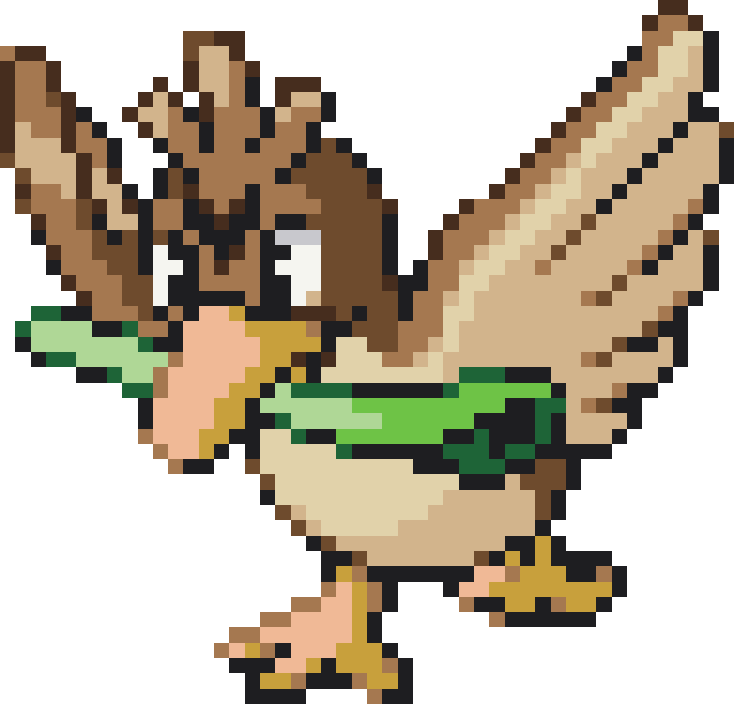 Farfetchd Perler bead pattern preview