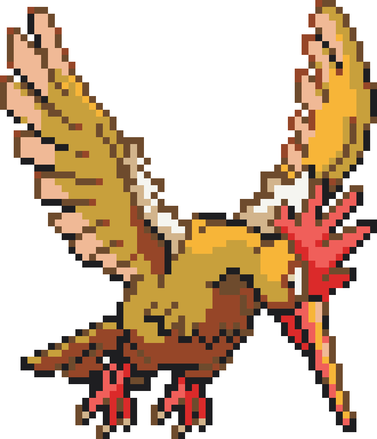 Fearow Perler bead pattern preview