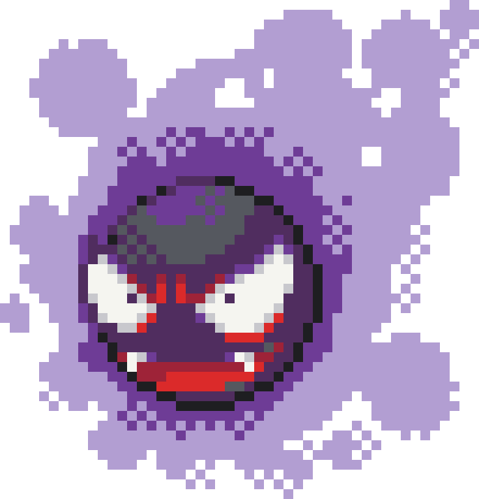 Gastly Perler bead pattern preview
