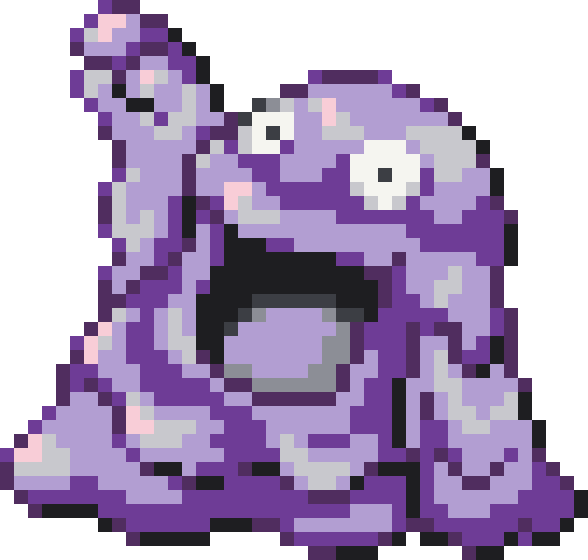 Grimer Perler bead pattern preview