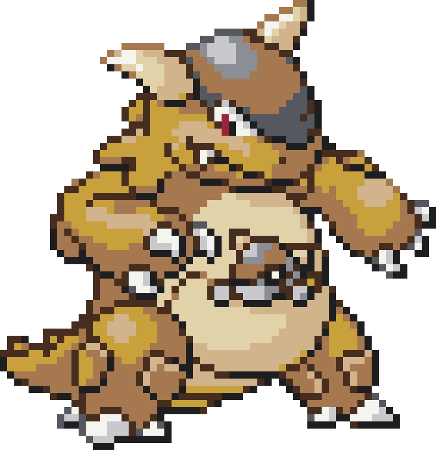 Kangaskhan Perler bead pattern preview