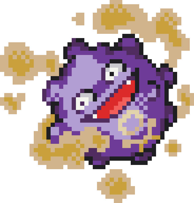 Koffing Perler bead pattern preview
