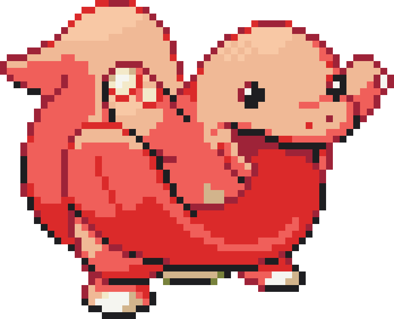 Lickitung Perler bead pattern preview