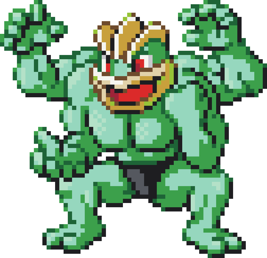 Machamp Perler bead pattern preview