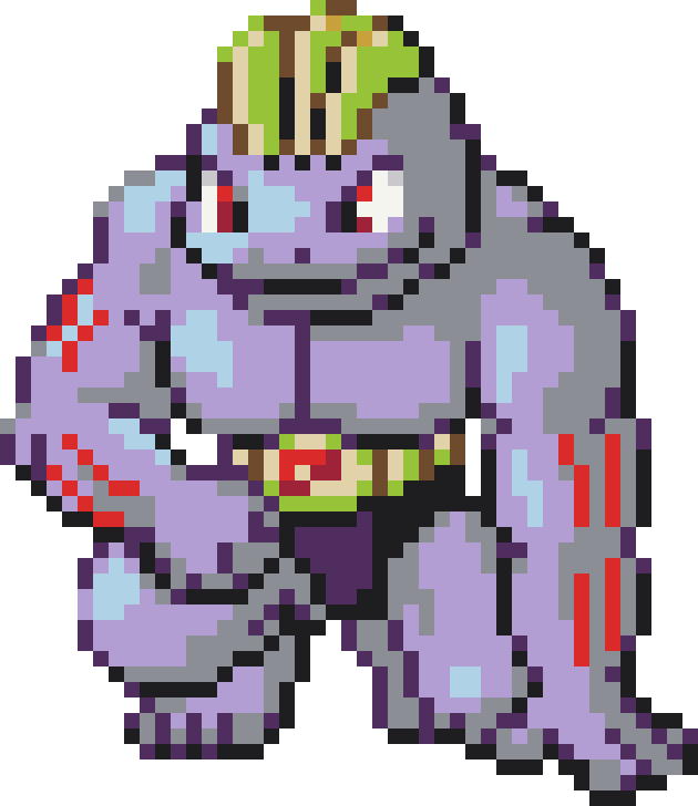 Machoke Perler bead pattern preview