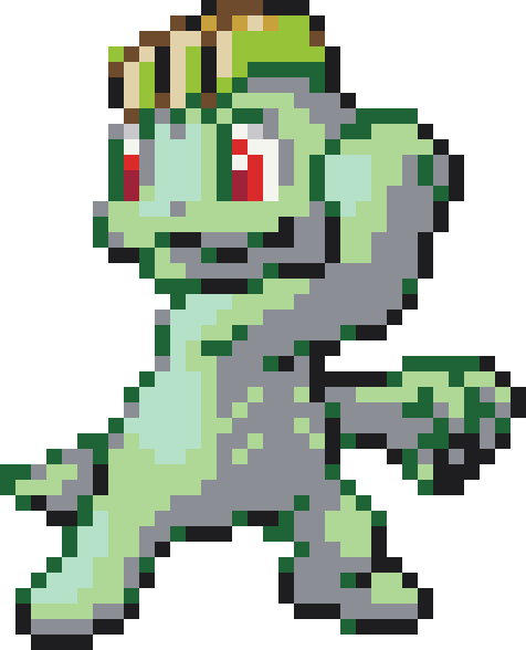 Machop Perler bead pattern preview