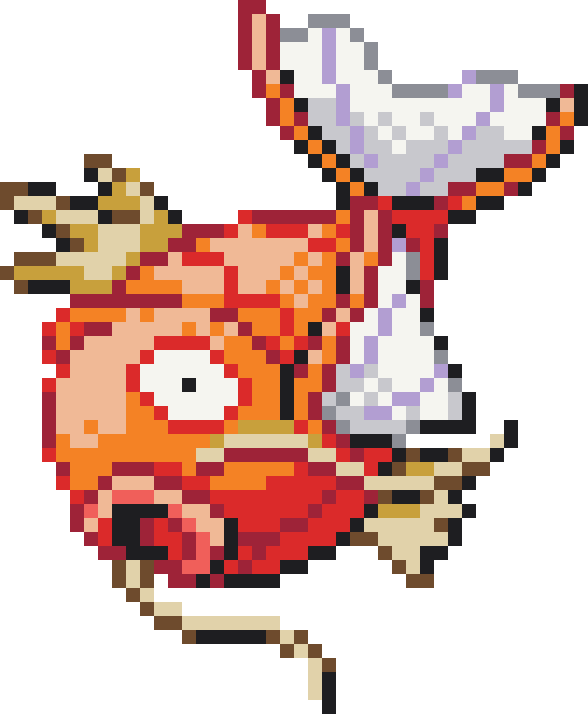 Magikarp Perler bead pattern preview