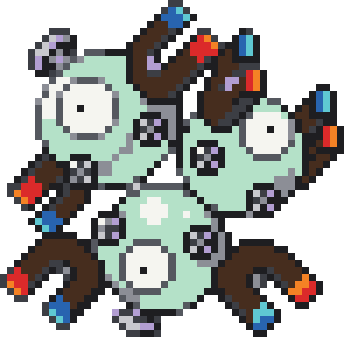 Magneton Perler bead pattern preview