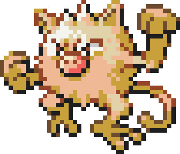 Mankey Perler bead pattern preview