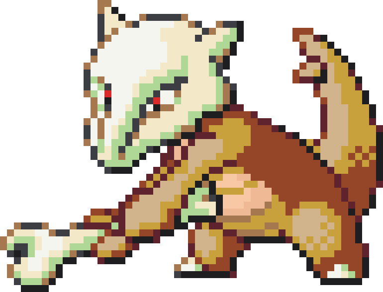 Marowak Perler bead pattern preview