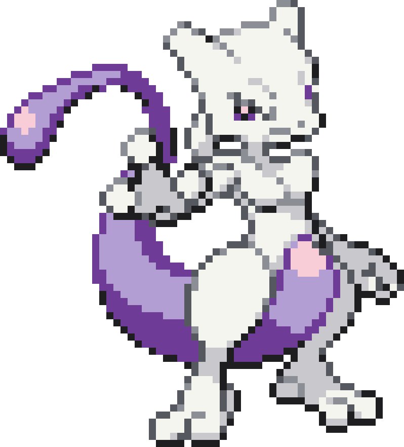 Mewtwo Perler bead pattern preview
