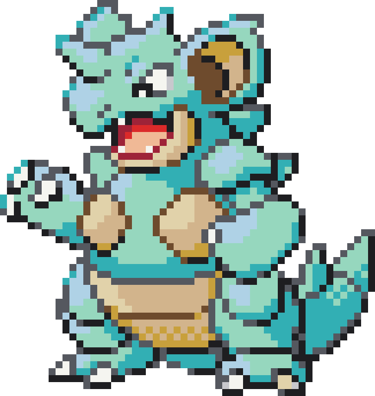 Nidoqueen Perler bead pattern preview