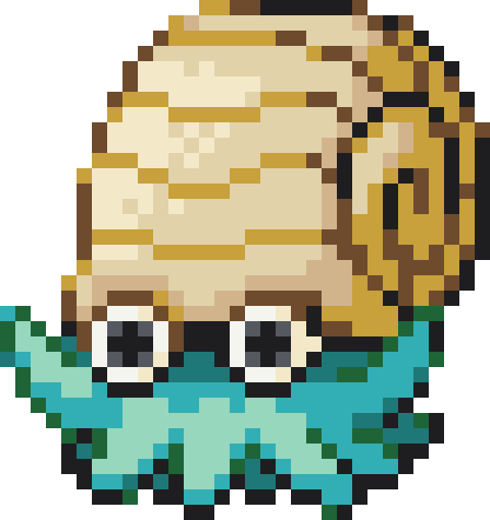 Omanyte Perler bead pattern preview