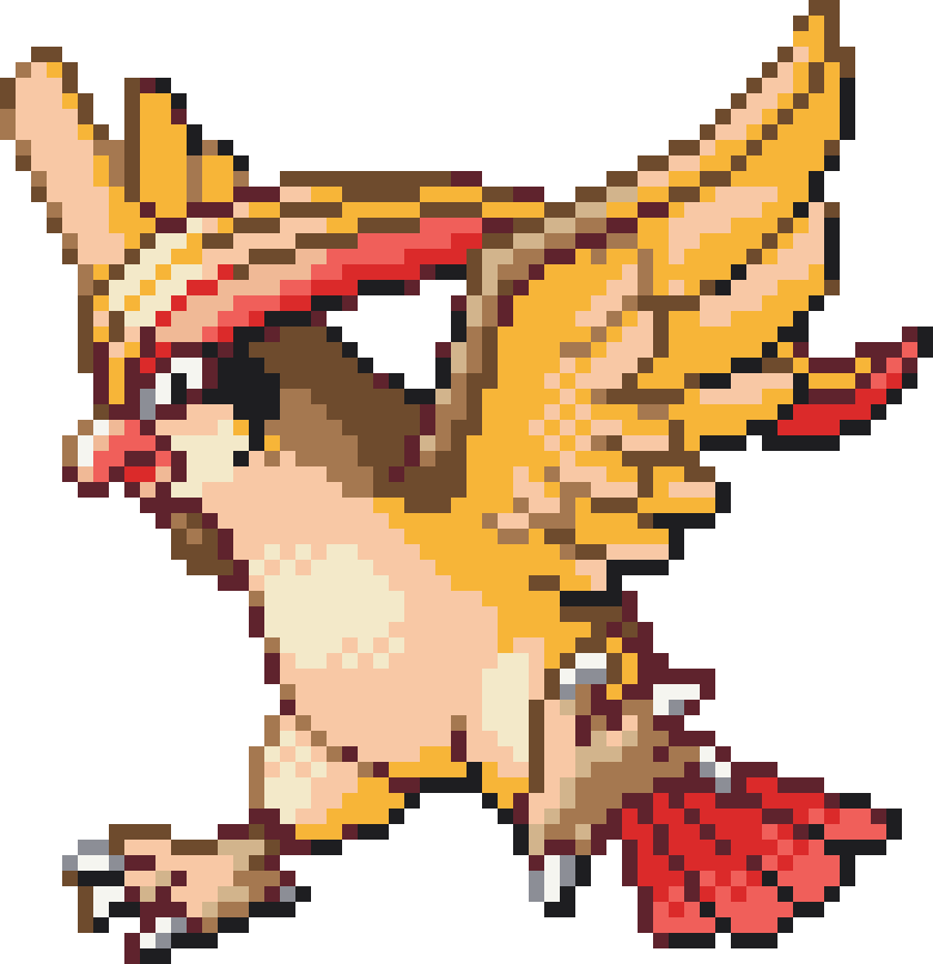 Pidgeot Perler bead pattern preview