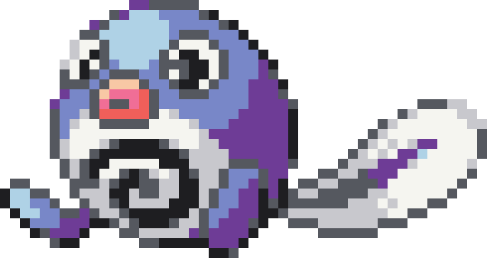 Poliwag Perler bead pattern preview