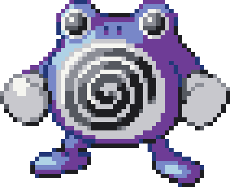Poliwhirl Perler bead pattern preview