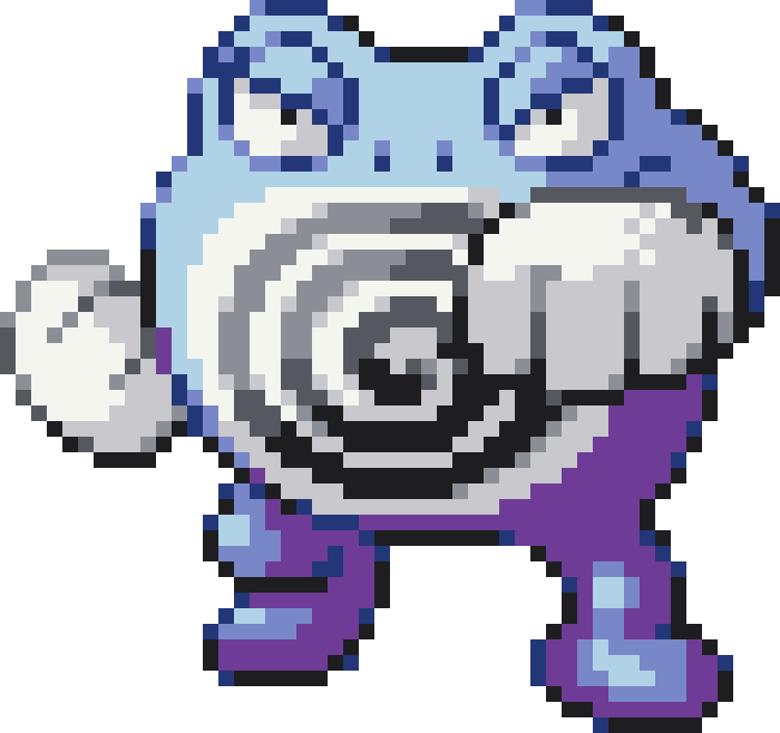 Poliwrath Perler bead pattern preview