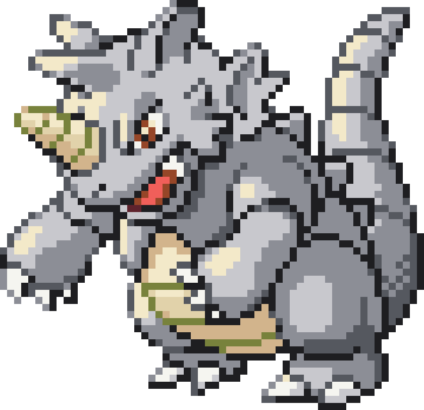 Rhydon Perler bead pattern preview