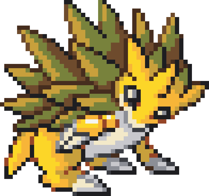 Sandslash Perler bead pattern preview