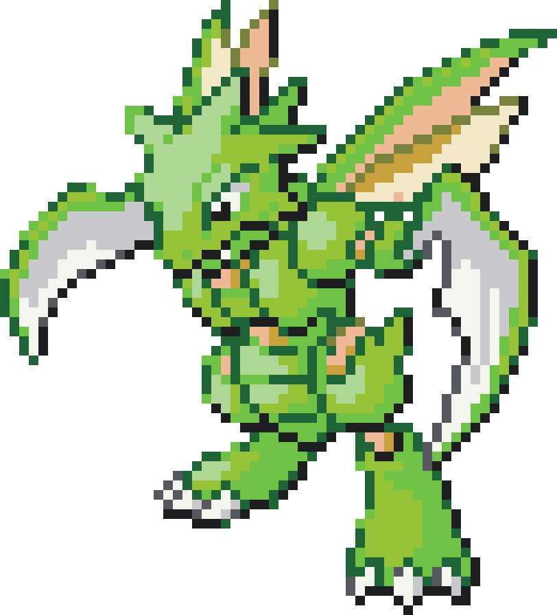 Scyther Perler bead pattern preview