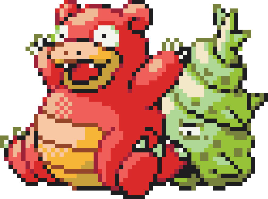 Slowbro Perler bead pattern preview
