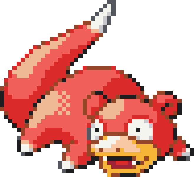 Slowpoke Perler bead pattern preview