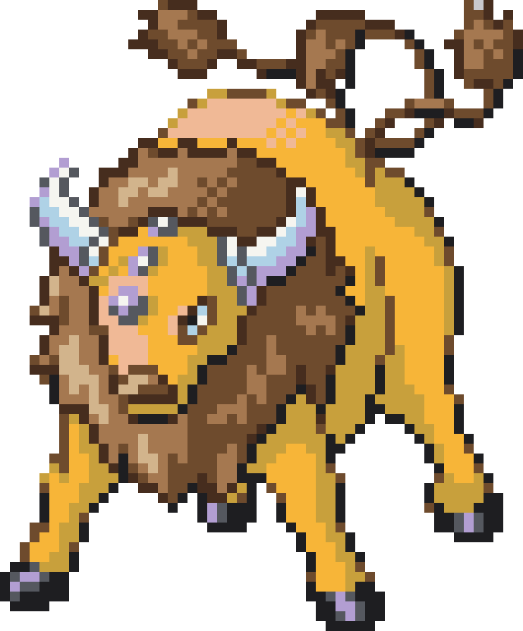Tauros Perler bead pattern preview