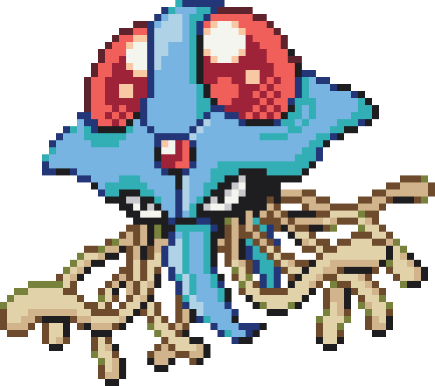 Tentacruel Perler bead pattern preview