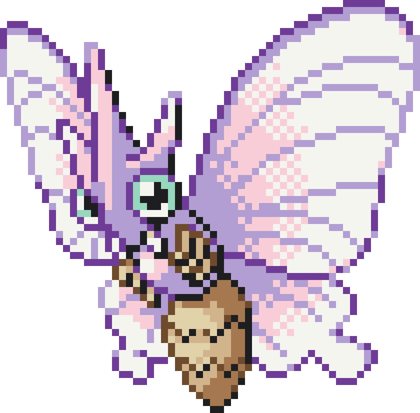 Venomoth Perler bead pattern preview