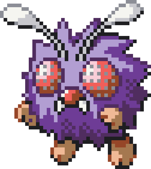 Venonat Perler bead pattern preview