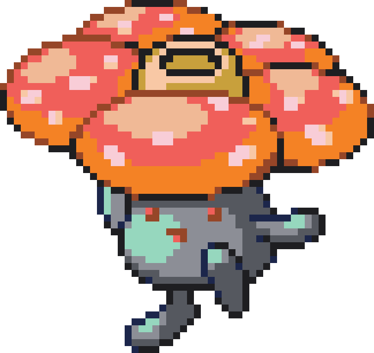 Vileplume Perler bead pattern preview